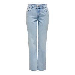 Jeanslight blue denim onlbree low straight rhinest dnm jns azg 15319 Femme ONLY