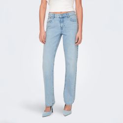 Jeanslight blue denim onlbree low straight rhinest dnm jns azg 15319 Femme ONLY Jeanslight blue denim onlbree low straight rhinest dnm jns azg 15319 Femme ONLY