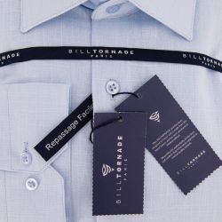 Chemise ml col noir regular fit bil502linreg s/xxl Homme BILL TORNADE