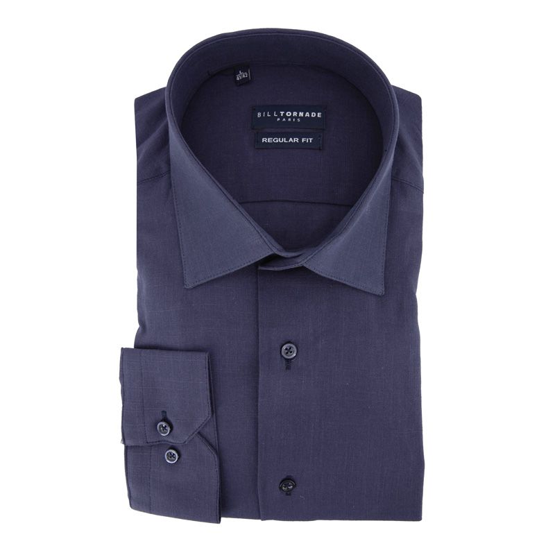Chemise ml col noir regular fit bil502linreg s/xxl Homme BILL TORNADE