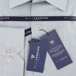 Chemise ml col noir regular fit bil502linreg s/xxl Homme BILL TORNADE