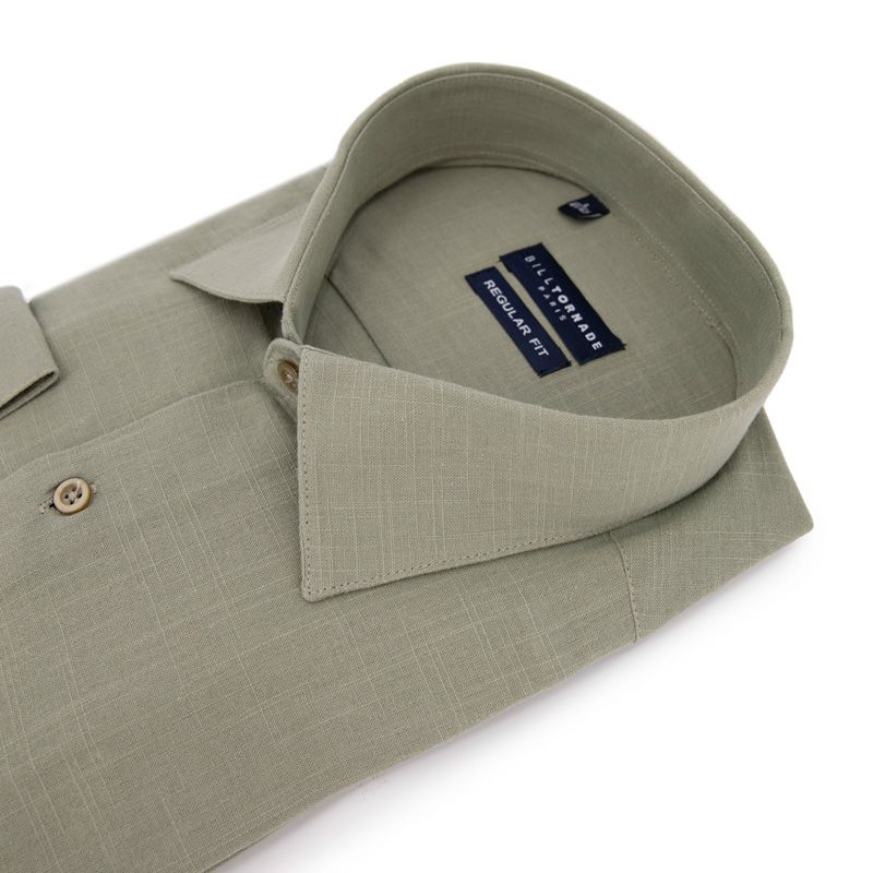 Chemise ml col noir regular fit bil502linreg s/xxl Homme BILL TORNADE