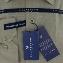 Chemise ml col noir regular fit bil502linreg s/xxl Homme BILL TORNADE