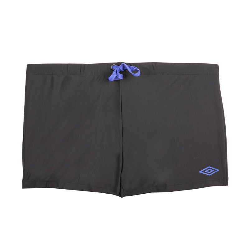 Shorty de bain noir uni avec logo rubber print sur cuisse umr/sw/1/mou Homme UMBRO