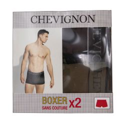 Boxer x2 sans couture tom Homme CHEVIGNON Boxer x2 sans couture tom Homme CHEVIGNON