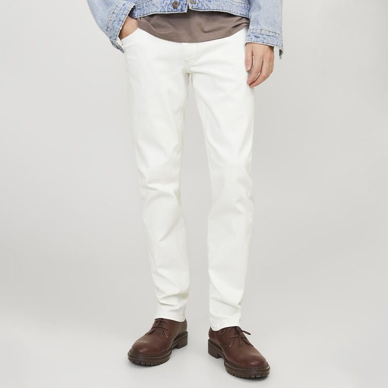 Jeans lily white jjiglenn jjevan 12253109 4263 Homme JACK & JONES