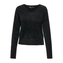 Pull ml noir onlella piumo ls v-neck nca knt 15259562 4114 Femme ONLY