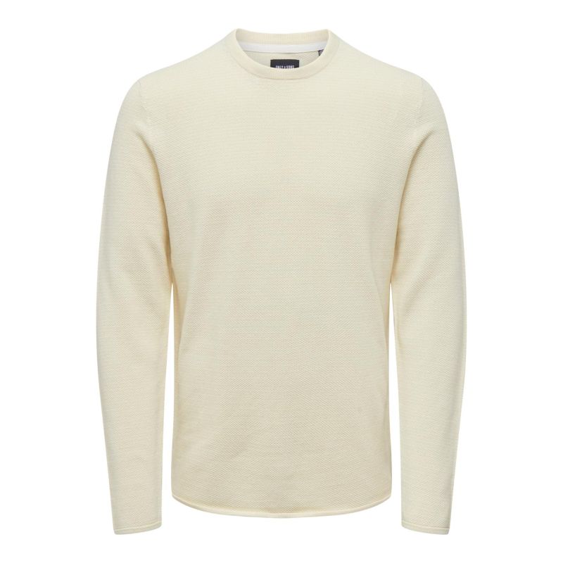 Pull manches longues col rond 100% coton Homme ONLY AND SONS