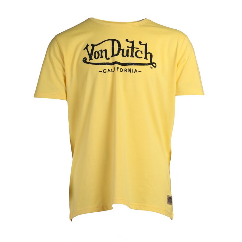 Tee shirt uni logo poitrine Homme VON DUTCH