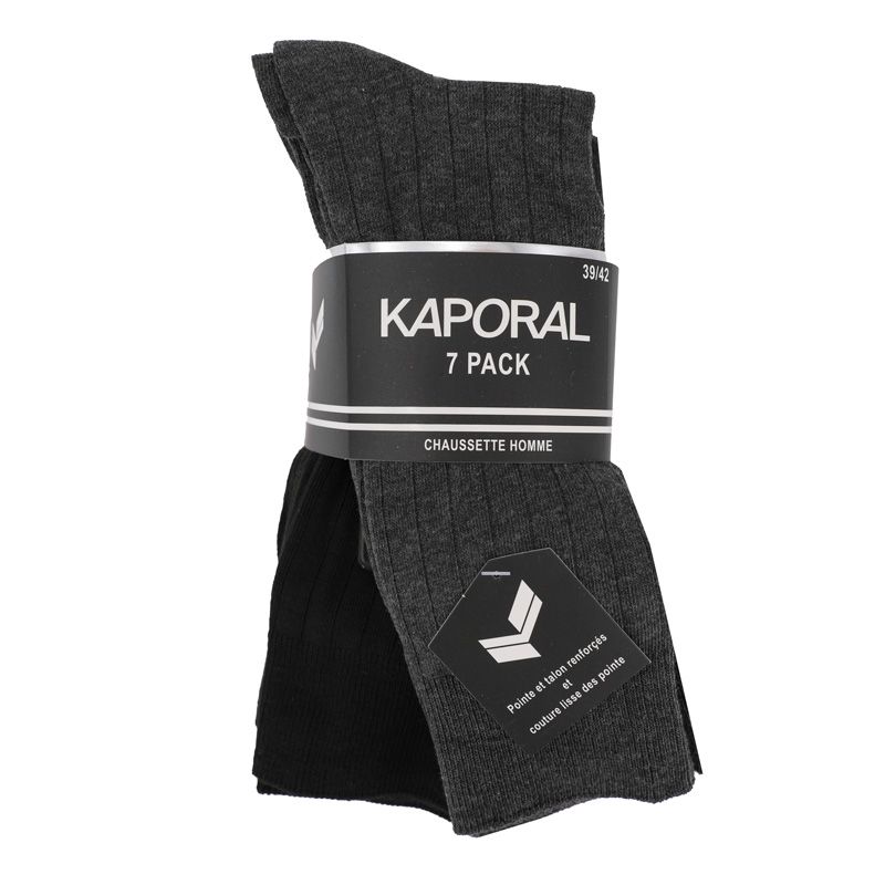 Chaussettes ville pack de 7 fabricio 39 au 46 Homme KAPORAL