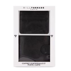 Coffret bill tornade porte feuille+ porte carte pu 03526 Homme BILL TORNADE