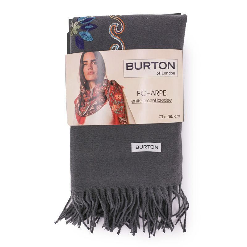 Famata echarpe femme brodee Femme BURTON OF LONDON