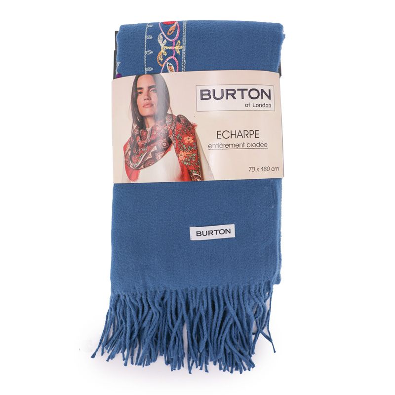 Famata echarpe femme brodee Femme BURTON OF LONDON 