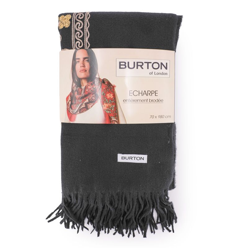 Famata echarpe femme brodee Femme BURTON OF LONDON