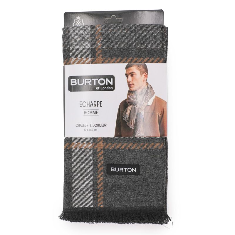 Jassim echarpe homme 30x180cm Homme BURTON OF LONDON