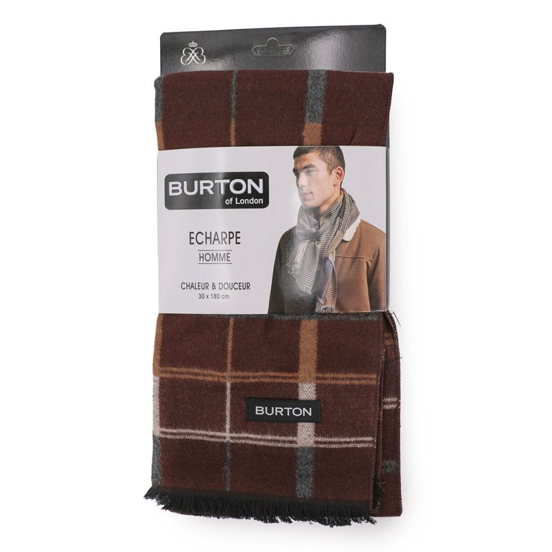 Jassim echarpe homme 30x180cm Homme BURTON OF LONDON