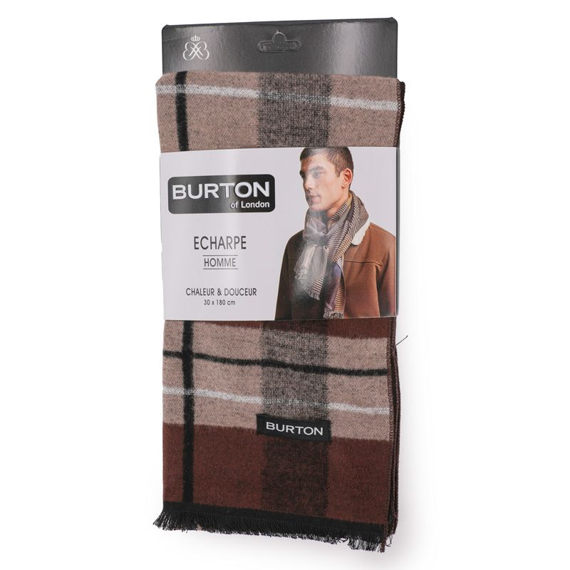 Jassim echarpe homme 30x180cm Homme BURTON OF LONDON