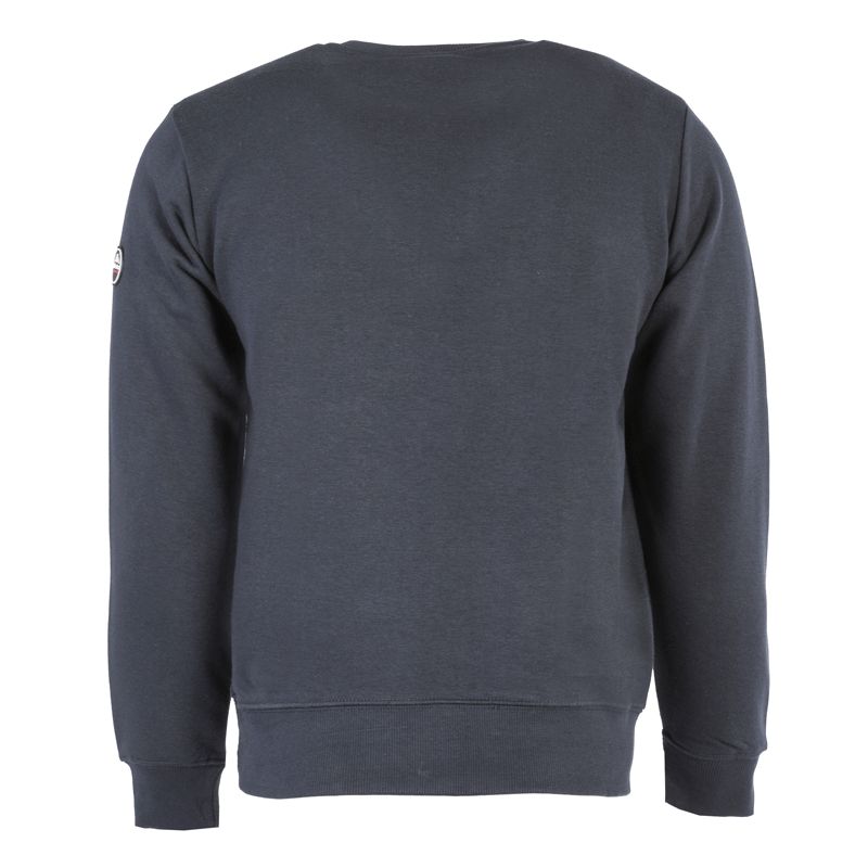 Sweatshirt roundneck avec logo 06 azul Homme HELVETICA