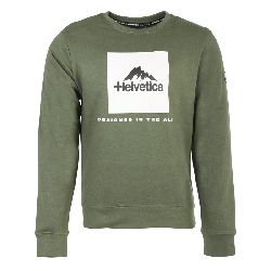 Sweatshirt roundneck avec logo 06 azul Homme HELVETICA Sweatshirt roundneck avec logo 06 azul Homme HELVETICA