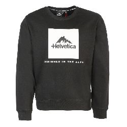 Sweatshirt roundneck avec logo 06 azul Homme HELVETICA
