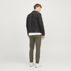 Pantalon olive night marco fury chino 12271621 Homme JACK & JONES Pantalon olive night marco fury chino 12271621 Homme JACK & JONES