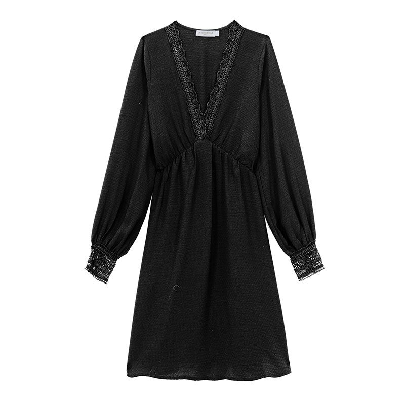 Robe evangeline noir Femme LA PETITE ETOILE