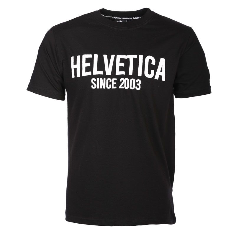 Tee shirt black manche courte avec logo 12 grenoble Homme HELVETICA