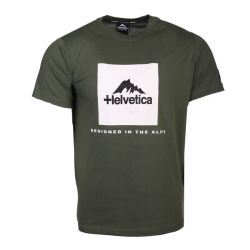 Tee shirt black manche courte avec logo 12 azul Homme HELVETICA