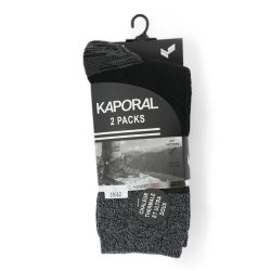 Pack de 2 chaussettes homme chaleur tyron 39-42/43-46 Homme KAPORAL Pack de 2 chaussettes homme chaleur tyron 39-42/43-46 Homme KAPORAL