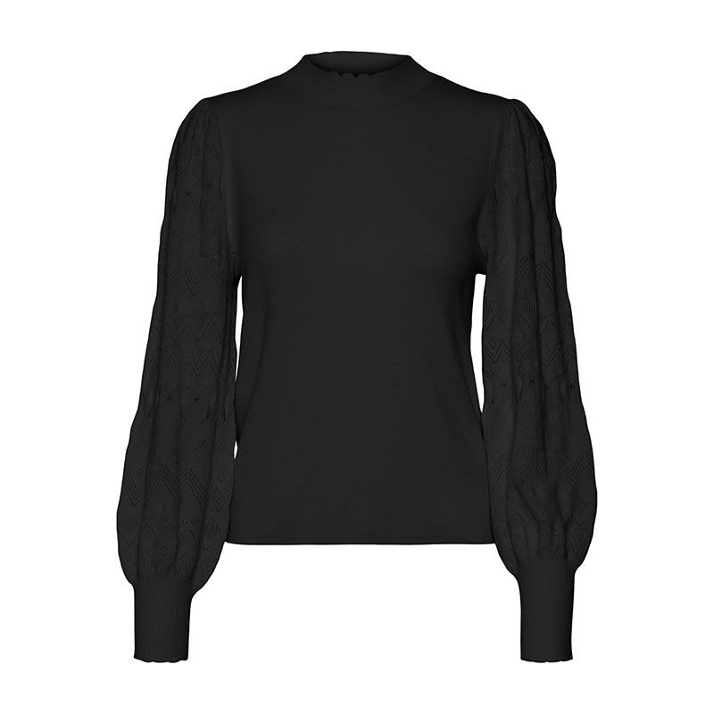 Pullover black vmlimone ls highneck 10310809 Femme VERO MODA