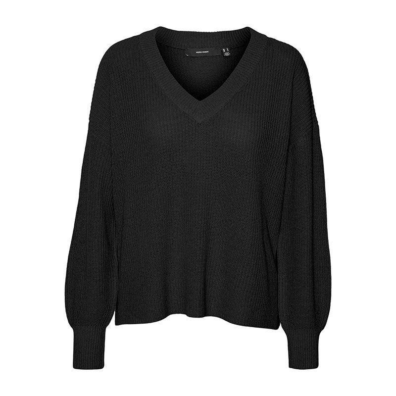 Pullover balsam green vmzia ls v-neck 10310648 Femme VERO MODA