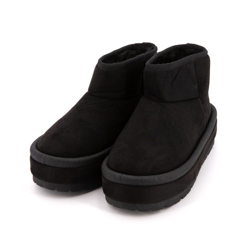 Bottine courte fourree lindy tissu contour du 37 au 41 Femme BURTON OF LONDON