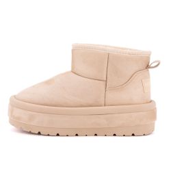 Bottine courte fourree lindy tissu contour du 37 au 41 Femme BURTON OF LONDON