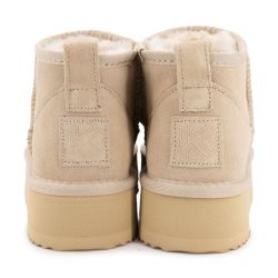 Bottine beige plateforme fourree k41209 du 36 au 40 Femme KELARA