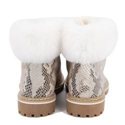 Bottinesc330525 lacen blanc-serpent36-41 Femme LES TROPEZIENNES PAR M.BELARBI