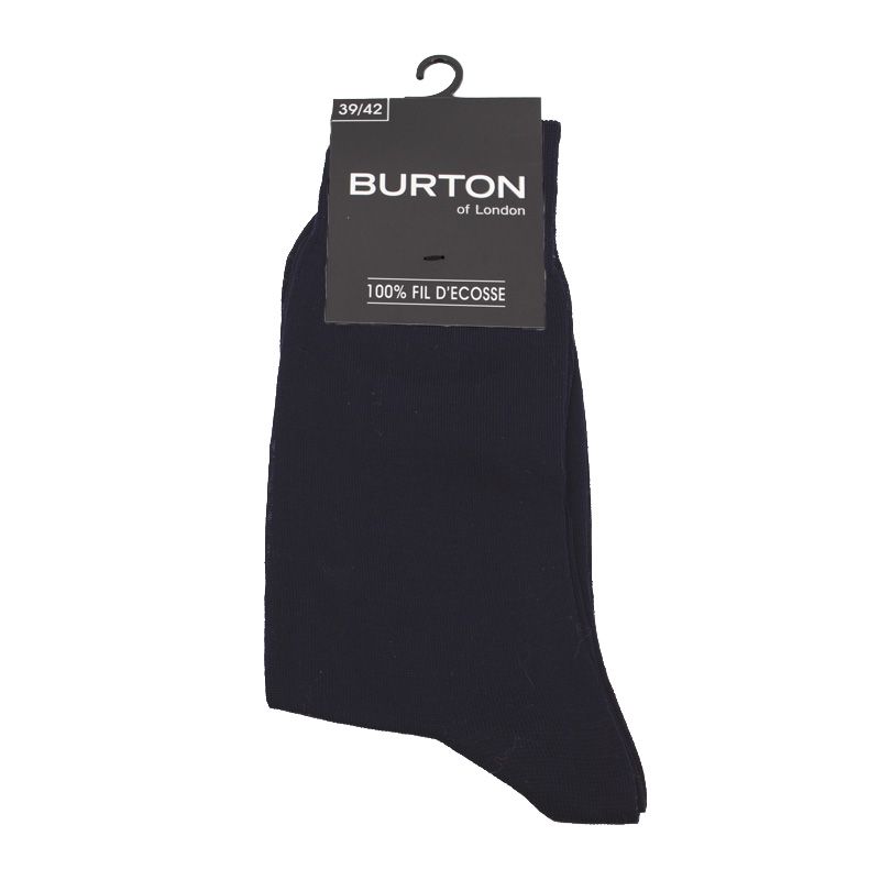 1 paire de chaussettes oliviero 100% fil d'ecosse Homme BURTON OF LONDON