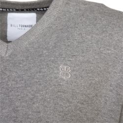 Pull col v milano 10838 Homme BILL TORNADE