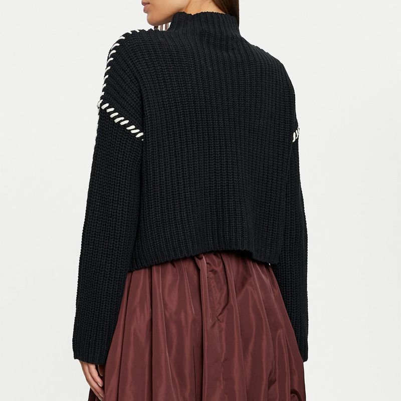 Pull black newcream ls funnelneck 10313514 Femme VERO MODA