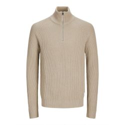 Jjpannel knit half zip aw24 black Homme JACK & JONES Jjpannel knit half zip aw24 black Homme JACK & JONES