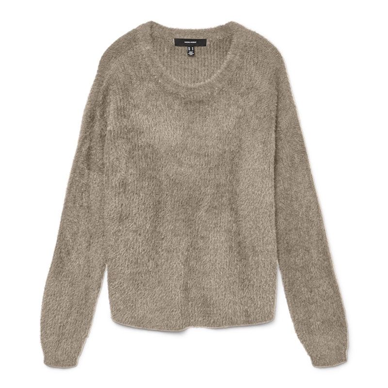 Pull burnt sienna puff ls o-neck 10310876 Femme VERO MODA