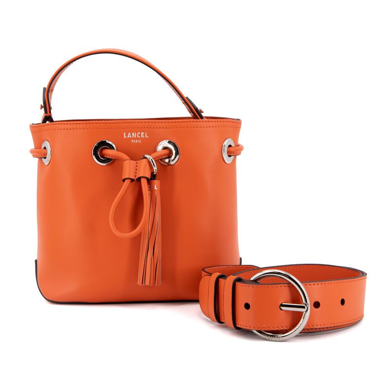 Sac seau cuir mini 20x20x10cm Femme LANCEL