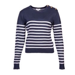 Pull femme raye bouton epaule rakel Femme BURTON OF LONDON Pull femme raye bouton epaule rakel Femme BURTON OF LONDON