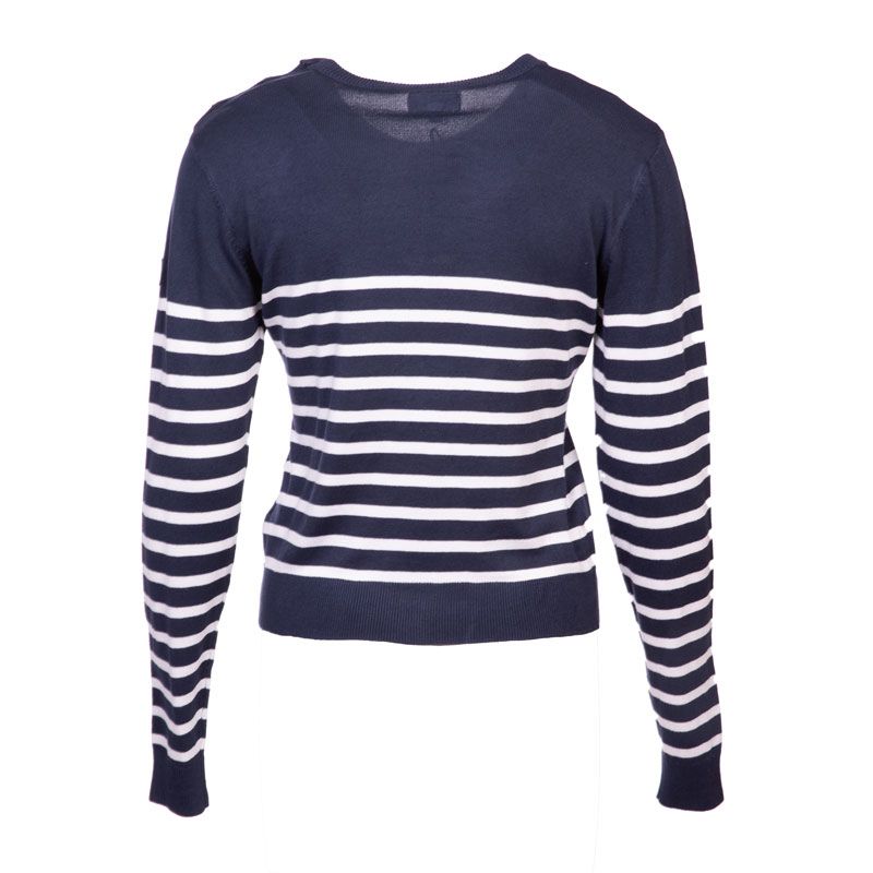 Pull femme raye bouton epaule rakel Femme BURTON OF LONDON Pull femme raye bouton epaule rakel Femme BURTON OF LONDON
