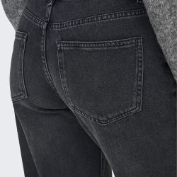 Jeans large whashed black onlella mw wide fold upxs au l 15344977 Femme ONLY