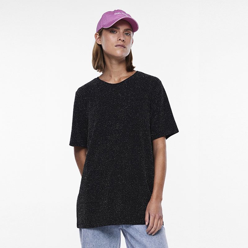 Tee shirt maritime blue pclina ss oversize 17133911 Femme PIECES