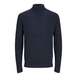 Pull col roule navy blazer jjpannel 12258472 Homme JACK & JONES