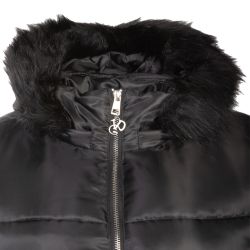 Doudoune bonny/nr courte capuche fourrure Femme VON DUTCH Doudoune bonny/nr courte capuche fourrure Femme VON DUTCH
