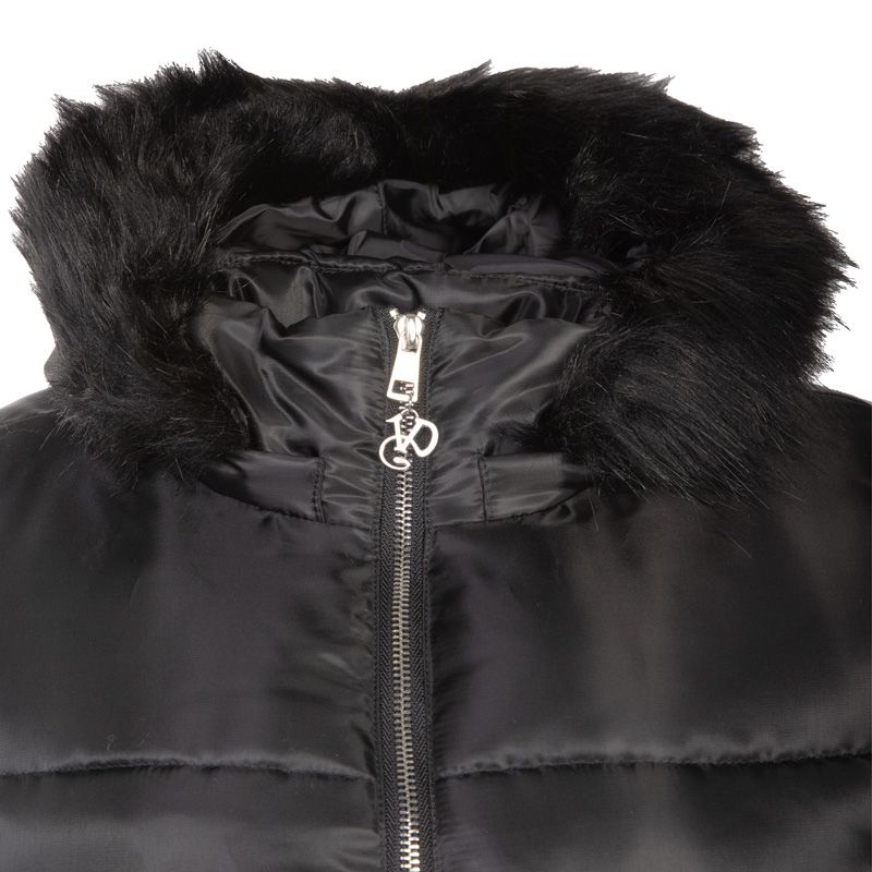 Doudoune bonny/nr courte capuche fourrure Femme VON DUTCH