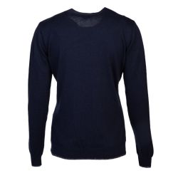 Pull fin ml noir col rond 64809 Femme US POLO