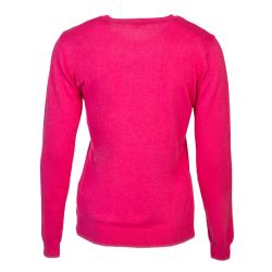 Pull fin ml noir col rond 64809 Femme US POLO